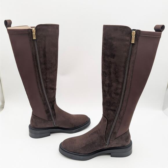 Reaction Kenneth Cole Anabelle Boots Round Toe Chocolate Size US6.5 EU37 - Picture 5 of 13